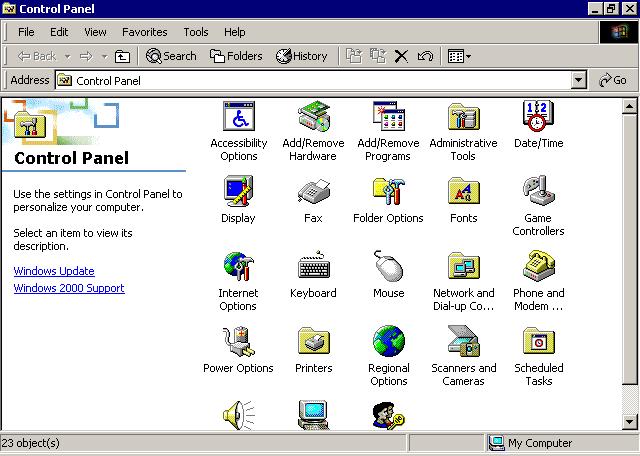 126 Chapter 4 Configuring the Windows 2000 Environment Control Panel The Computer Management utility provides tools for managing common system functions, the computer s storage facilities, and the