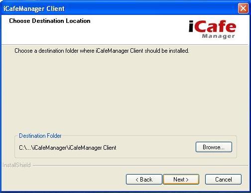 you want to install icafemanager Client.
