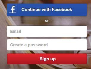 register for Pinterest, you can use either your Facebook account or an email address. If you simply use an email address you will not be connected with your Facebook account.