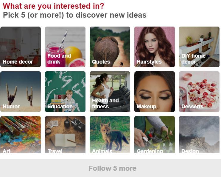 Enter your email and create a password. Then, click on Sign Up. Pinterest will ask you to enter your first and last name, age, and gender.