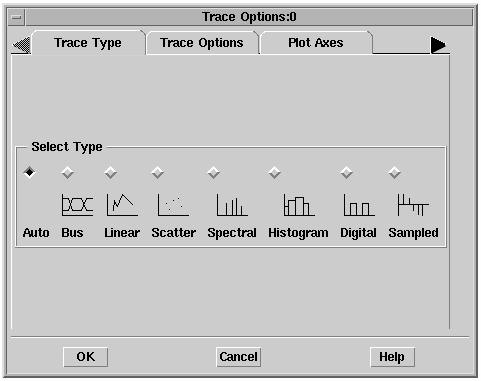 Data Display Basics 4. Click the Trace Type tab and select the desired trace type. 5. Click OK. Adding Markers You can insert one or more markers onto a trace.