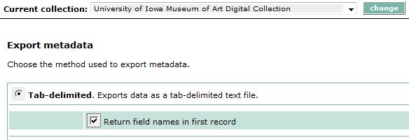 Export Current Metadata from CDM You all probably know how to do this from the web