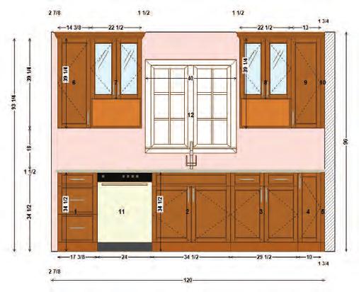 Wall selected for elevation view CHANGING BETWEEN 2D VIEWS To switch from floor plan to elevation view: 1.