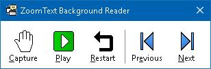 208 Background Reader Background Reader allows you to copy and listen to documents, web pages, email or any text while you simultaneously perform other tasks.