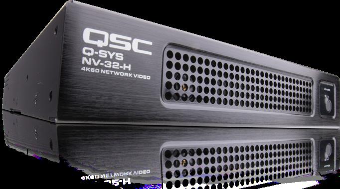 Network Video Endpoint for video streaming on the Q-SYS Ecosystem Features Native integration and control for the Q-SYS Ecosystem Q-SYS Shift adaptive video compression codec Software-configurable as