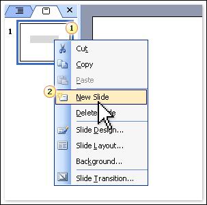 Add WELCOME new slides When PowerPoint opens, there's only one slide in the show. It's up to you to add the rest.