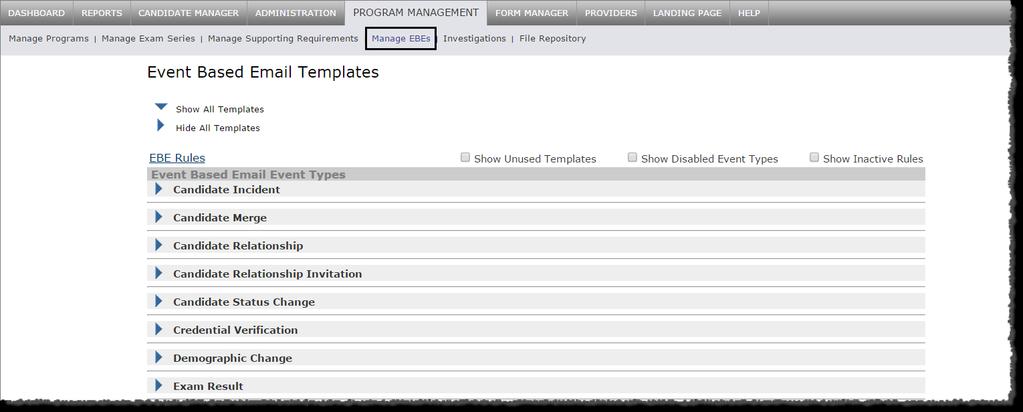 Maintenance, Updates, and Fixes Maintenance Improved speed and performance on the EBE Templates page If you ve ever worked with EBE templates, you ve likely experienced long loading times on the EBE