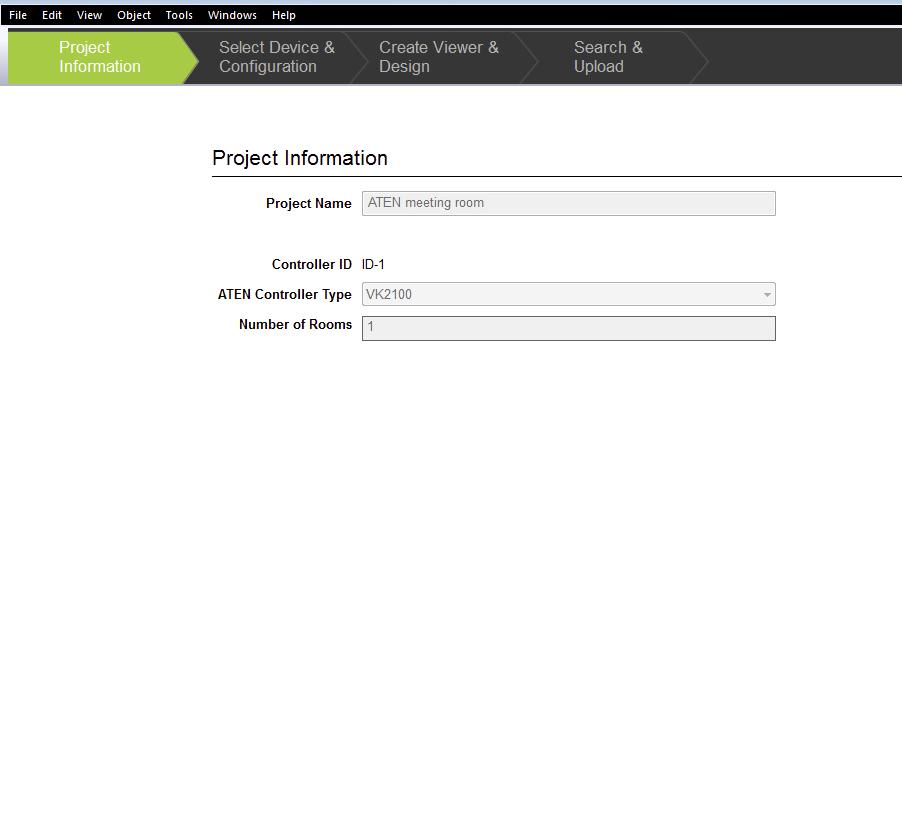 Create Project Simple project setup in 4 easy steps via intuitive GUI Select Device Built-in Database Generator for device driver setup and overall device management Built-in ATEN Library
