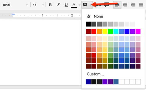 Justified In Docs, Slides, and Drawings, there is a formatting toolbar.