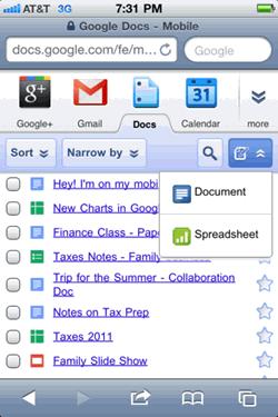 To edit a document, open it from your mobile Documents List. Then, press the Editbutton in the toolbar at the top of the document.