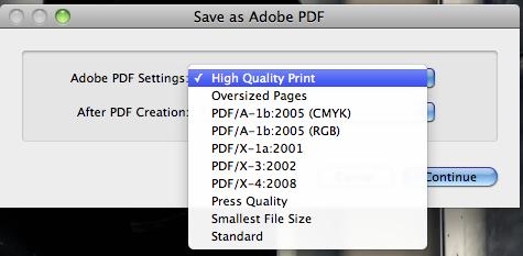 Click this to open a drop down menu. 3. Click Save as Adobe PDF 4.