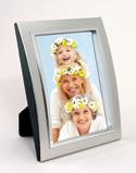 photo Brushed Silver Clip Frame Top