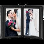 white 6810M15 Insert size: 10" x 10" Holds 30 photos 3-1/8" x 3-1/8" cameo cover opening Available in black or white Vertical Self-Stick