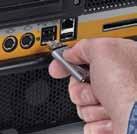real-time to the on-board DVD/CD drive Ethernet Port Connect to the Internet* to view product or maintenance