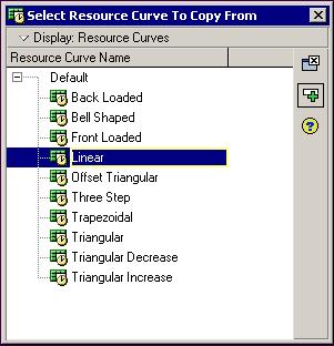 Defining Resources and Roles 123 Defining Resource Curves Resource/cost distribution curves enable you to specify how you want resource units or costs spread over the duration of an activity.