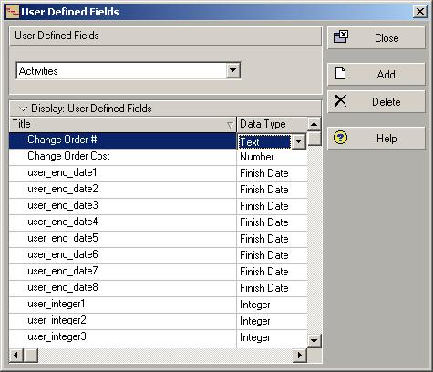 Working With Custom User Fields 169 Defining user-defined fields From the Enterprise menu, select User Defined Fields.