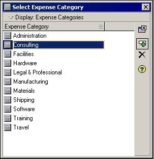 Working with Cost Accounts and Project Expenses 235 To set up expense categories, choose Admin, Admin Categories, then click the Expense Categories tab.