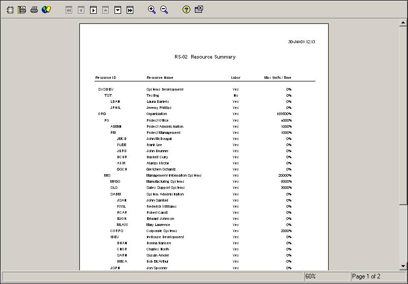 420 Part 5: Customizing Projects Previewing Layouts and Reports The Print Preview option enables you to review the layout or report before sending it to a printer.