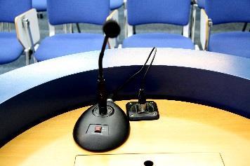 Microphones: There is a Lectern Mic, a Handheld Mic and a Lapel Mic