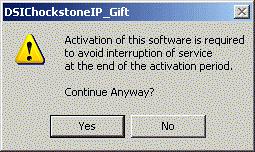 When the activation dialog box appears, type the activation code in the box provided and click