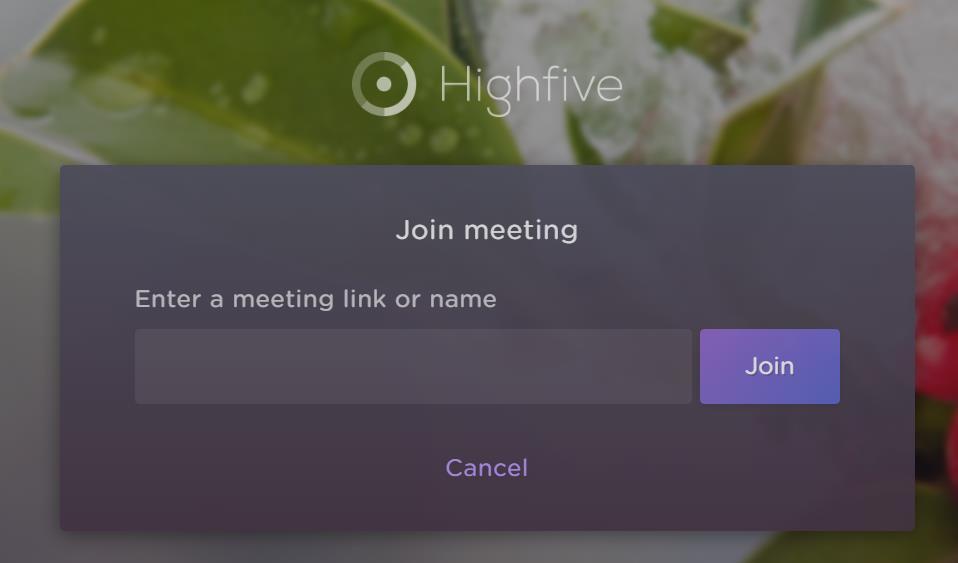 3. Choose Join Meeting and enter the meeting name or paste the link you received in the invite. Or Simply click on the URL provided in the meeting invitation.