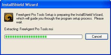 Step 2: Select Install FreeAgent Tools and click OK.