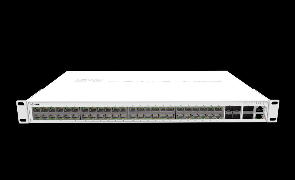CRS354-48G-4S+2Q+ 48x Gigabit ports 4x SFP+ for 10 Gbit