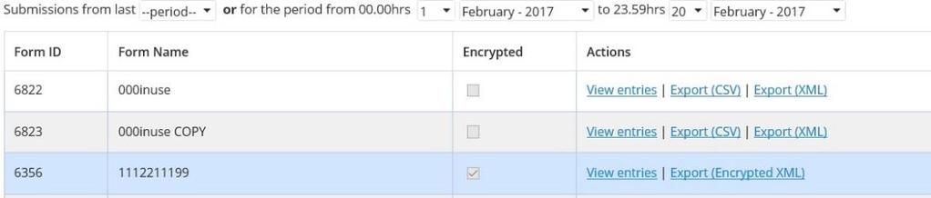 Note that the desktop encryption tool also contains functionality allowing you to decrypt form submissions. This functionality is deprecated and should not be used.