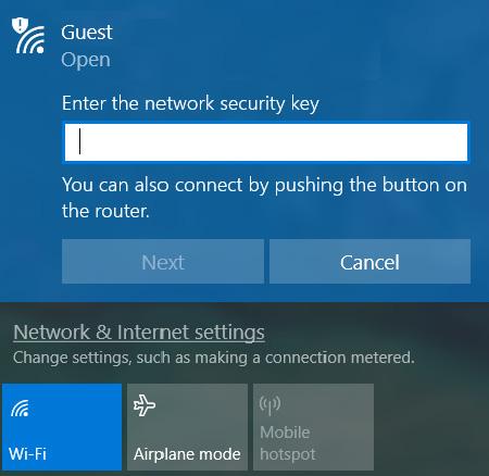 network, select Connect. 5.
