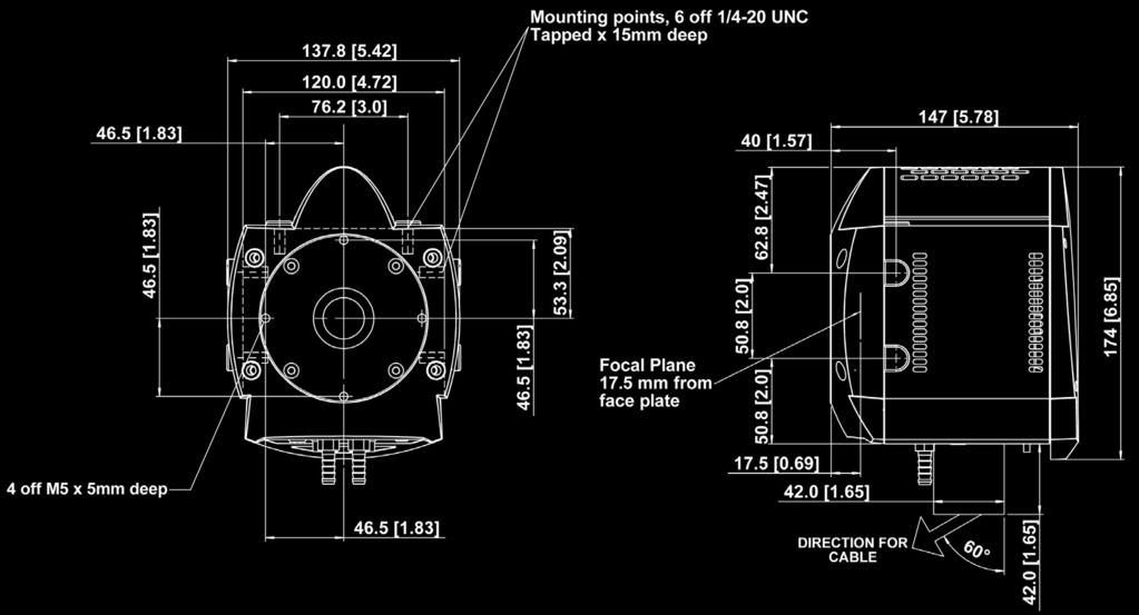 Product Drawings Dimensions in mm [inches] Weight: 3.