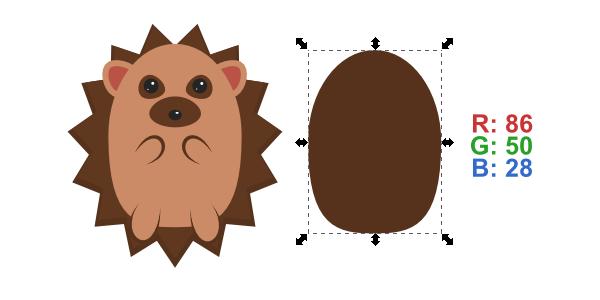 7. Add Shading Step 1 To add a little more depth, let s duplicate the inner-body shape and give it that dark brown color.