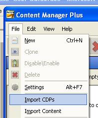 You can also pull the content into CMP.