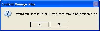 If you have just re-installed TRS2006 and there is no list then you can import an archive by