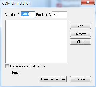 Uninstalling Windows Driver The program uninst.exe is used to remove installed drivers from the user s system and clean them from the Windows registry. You can run this program (Uninst.