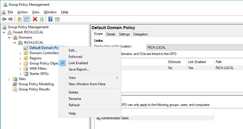 1.11 Single Sign On (SSO) - Configuring Group Policy Log into your Active Directory Domain Controller. Open Group Policy Management Console (gpmc.msc).