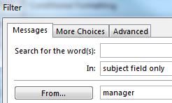 Type Manager in the Name field 6. Click the Condition button 7.