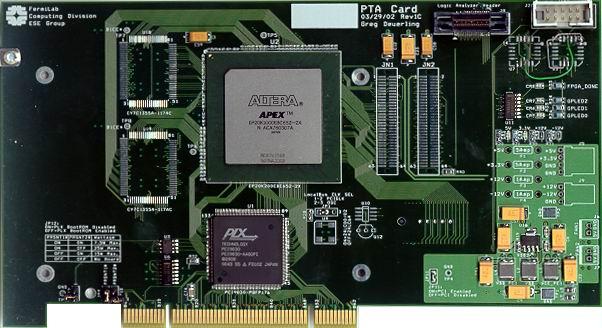 L1 segment finder on PTA card Uses Altera APEX EPC20K1000 instead of EP20K200 on regular PTA Modified version of PCI
