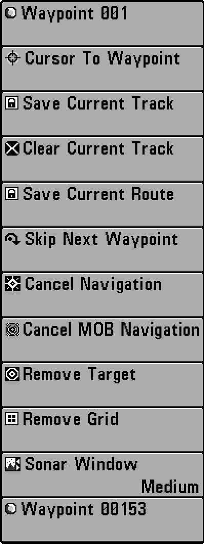 Navigation X-Press Menu (Navigation Views only) The Navigation X-Press Menu provides a shortcut to your most frequently-used settings.