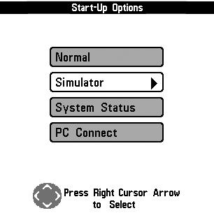 Start-Up Options Menu Press the MENU key during the power on sequence to view the Start-Up Options Menu.
