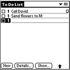 Creating a To Do List Item The To Do List is used to record and organize important items that need to be done throughout the day, week, month, or year.