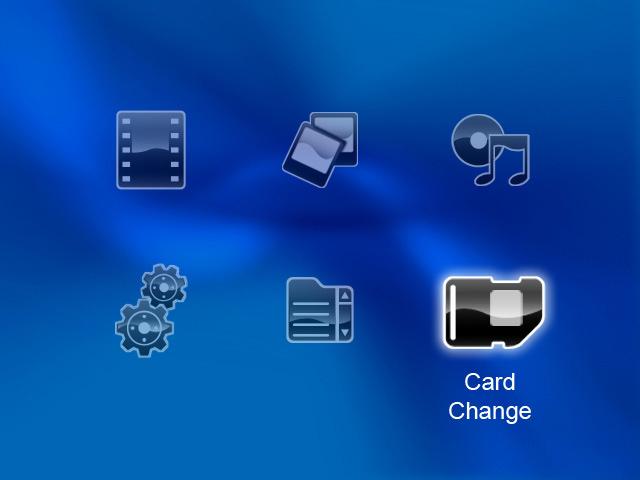 Card Change This function is to select which memory to use for playback. 1.