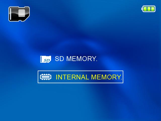 The Memory Check box will display as above. Use the Up/Down button to select the memory type. 3.