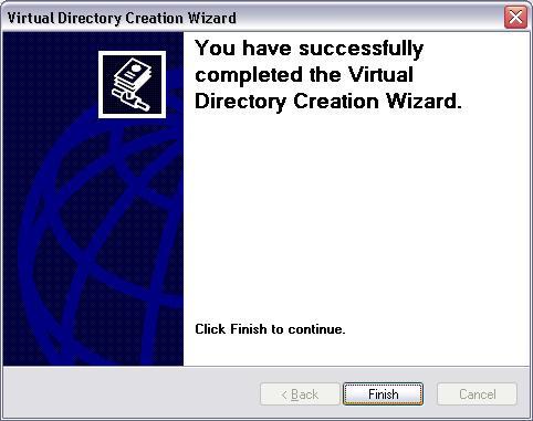 Click Finish to complete the wizard.