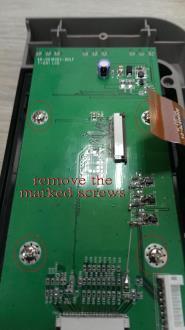 Remove the FPC harness from the LCD control