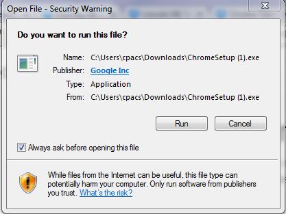 Step 1: Downloading Google Chrome Now this window
