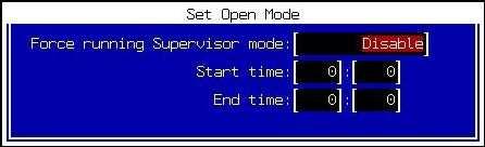Set Open Mode: Schedule Force running Supervisor Mode to [Daily /Weekly /Monthly], and set the Start time and End time, where the End time must come after the Start time. 12.