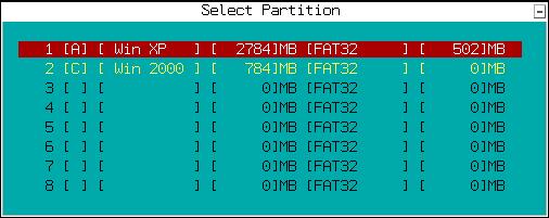15.3.2 Select Partition to Send Select a partition to send for Net-Clone. See the screenshot: Use wy cursor keys to select partition and press e to start sending. Press ^ to exit. 15.3.3 Send Command Sends command(s) to Receiving computers on the LAN.