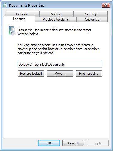 Change the Target C to D and click OK button to confirm the move data action.
