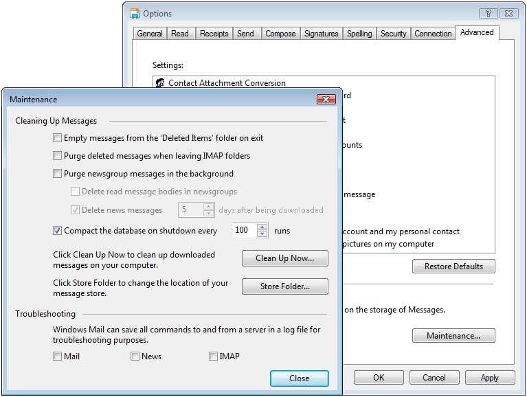 On restart of Outlook Express, it will automatically move all the email files for Gary to the specified directory.