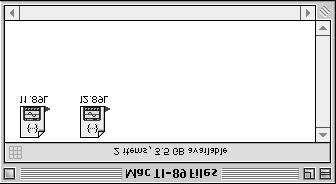 When dropped on a group window on the Macintosh, the paul folder is created automatically and l1 and l2 are copied into it.